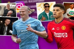 Bóng đá - "Vua mạng xã hội" Ngoại hạng Anh: Haaland kém xa Salah, 3 sao MU góp mặt