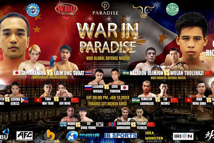 Poster của sự kiện War in Paradise