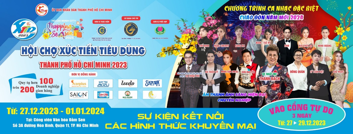 Lễ hội lớn cuối năm: Hội chợ Xúc tiến tiêu dùng TP.HCM 2023 tại Đầm Sen - 1