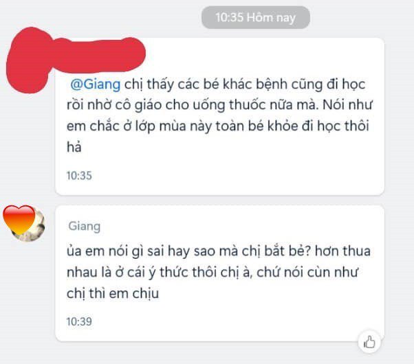 Mẹ Việt đăng đàn bức xúc vì nhắn tin nhờ cô giáo mầm non chăm con bị ốm, ai ngờ bị nói "Để bé ở nhà đi chị" - 3