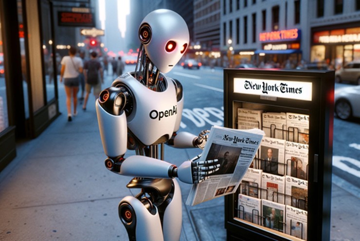 The New York Times cho rằng OpenAI và Microsoft đã lấy dữ liệu đào tạo AI mà không xin phép.