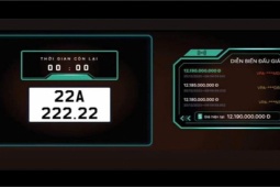 Tin tức ô tô - "Siêu biển số" 22A-222.22 đấu giá thành công 12,19 tỷ đồng