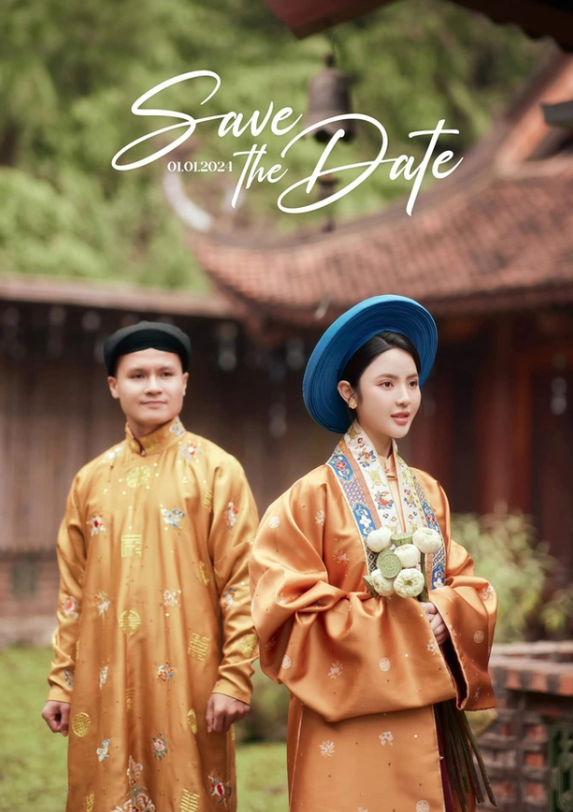 Ảnh cưới của Quang Hải và Chu Thanh Huyền (Nguồn ảnh: Lê Chí Linh)