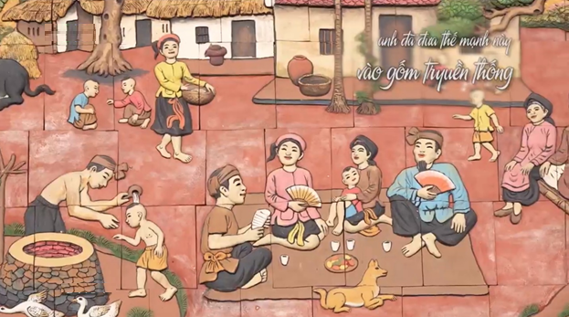 “Việt Nam đa sắc”: Khám phá vẻ đẹp làng quê Việt qua tranh gốm đắp nổi làng Phù Lãng - 1