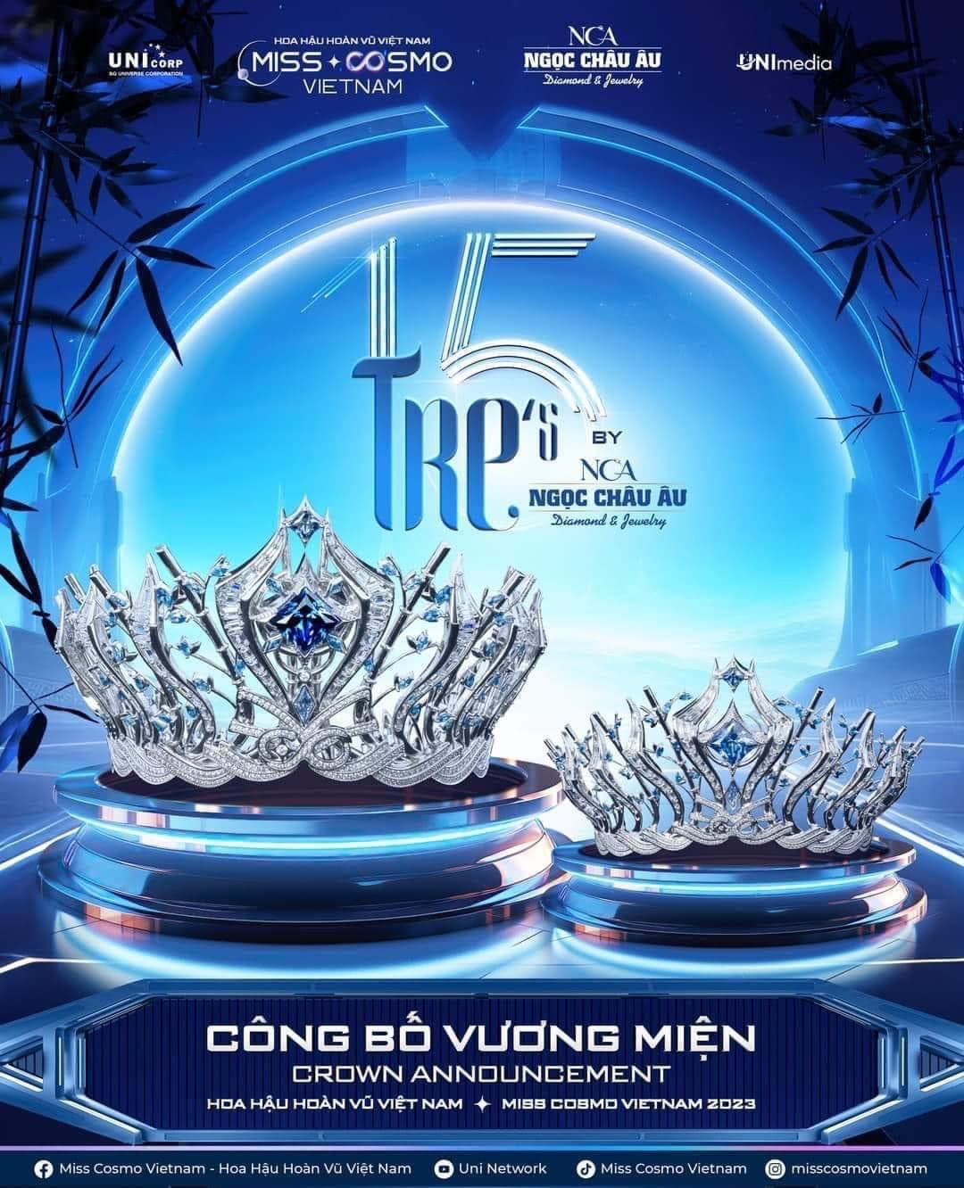 Kim cương Ngọc Châu Âu trở thành nhà tài trợ và chế tác vương miện Hoa hậu Hoàn vũ Việt Nam 2023 - 2