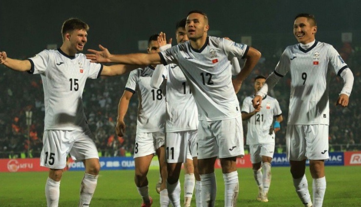 Kyrgyzstan trong trận gần nhất thắng Oman 1-0. Ảnh: GETTY IMAGES