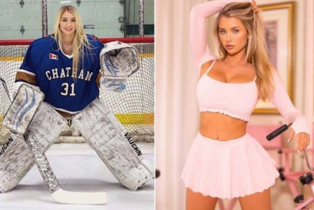 Mỹ nhân đẹp nhất thế giới môn khúc côn cầu khoe ảnh Giáng sinh muộn