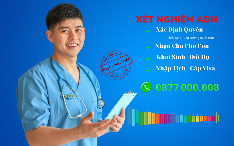 Xét nghiệm hành chính để làm giấy khai sinh cho con