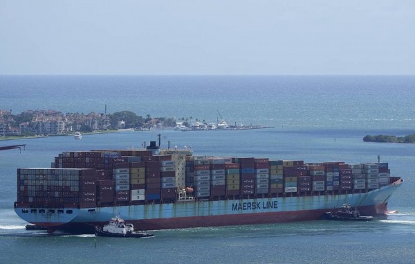 Một tàu container cỡ lớn của Maersk. Ảnh: TASS