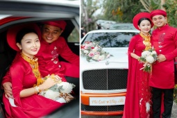 Bạn trẻ - Cuộc sống - Cô dâu Tiền Giang dùng thau đựng vàng trong ngày cưới HOT nhất tuần