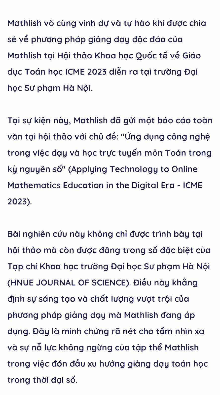 Học Toán Tiếng Anh Mathlish - hành trình 10 năm lan tỏa tri thức - 19