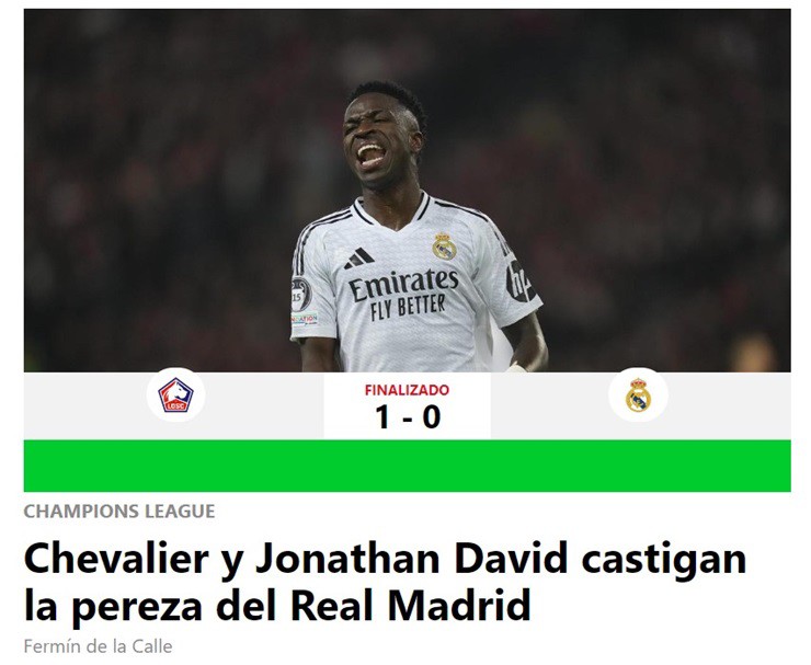 Tờ Sport chỉ trích Real Madrid "lười biếng"