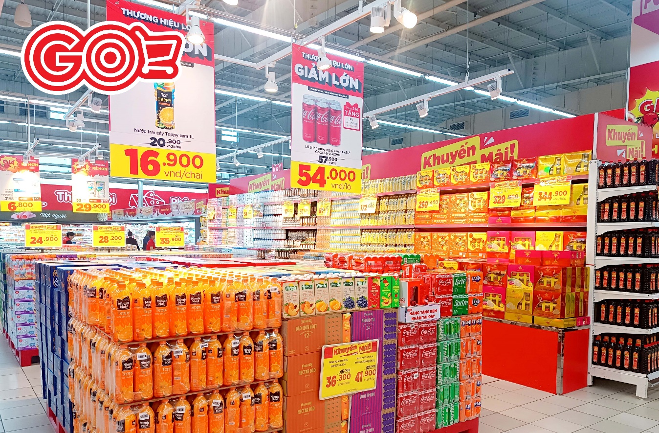 Siêu thị GO! & Big C Việt Nam ra mắt Chương trình “Thương hiệu lớn giảm lớn” với các thương hiệu như Coca – Cola, Vinamilk,… Ảnh: GO! & Big C Việt Nam