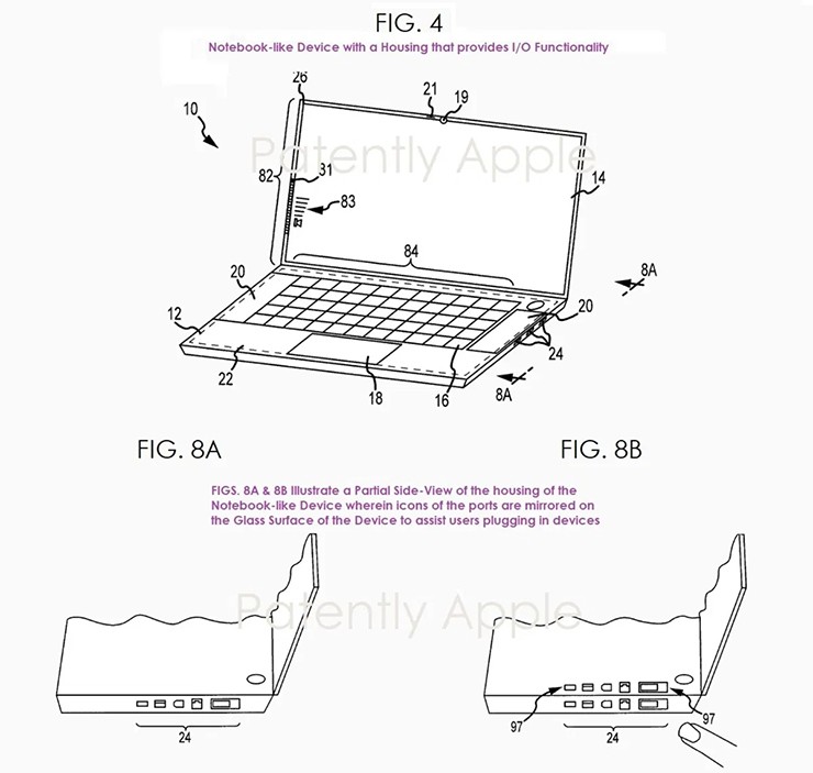 Một số hình ảnh trong bằng sáng chế mà Apple được cấp.