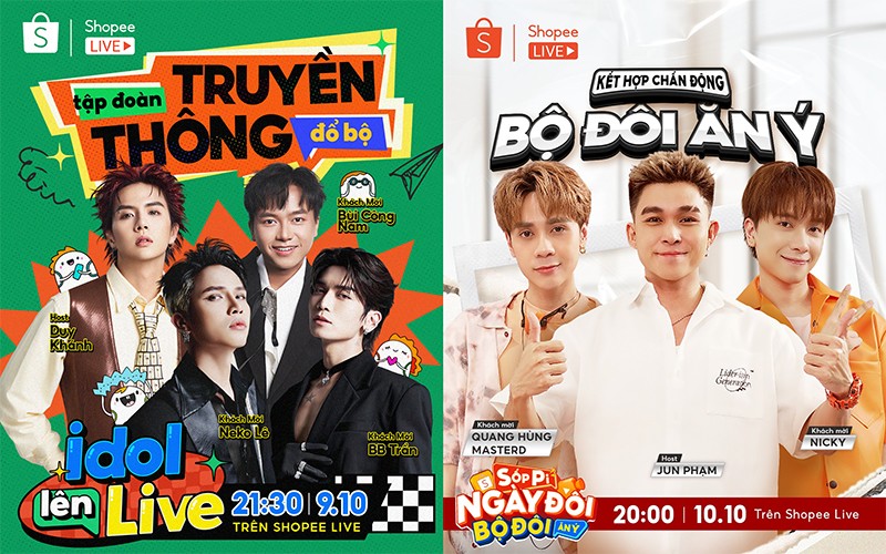 Chuỗi chương trình mua sắm - giải trí chuẩn bị “chiếm sóng” Shopee Live ngày 9-10.10.