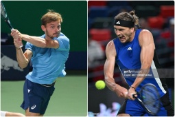 Thể thao - Video tennis Zverev - Goffin: Tay vợt 33 tuổi tạo &quot;địa chấn&quot; (Thượng Hải Masters)