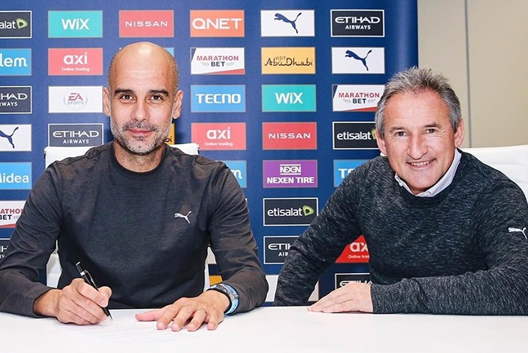 Pep Guardiola và Txiki Begiristain