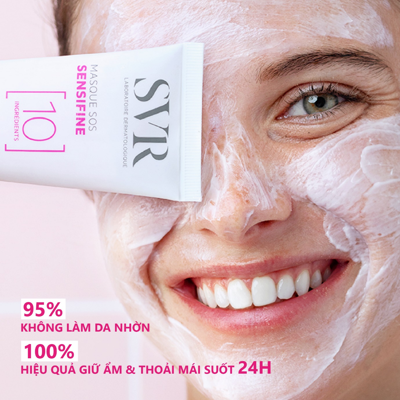 SVR Sensifine Masque SOS có thành phần tối giản cho hiệu quả tối ưu