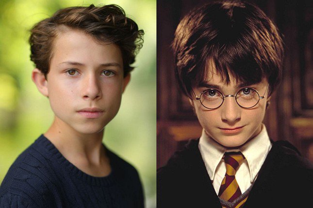 Toby Woolf (left) is said to be set to reprise the role of Harry Potter that made Daniel Radcliffe (right) famous.