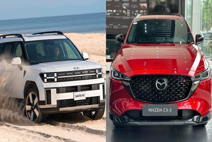 Thích SUV cao cấp, chọn mua Hyundai Santa Fe hay Mazda CX-5? - 1