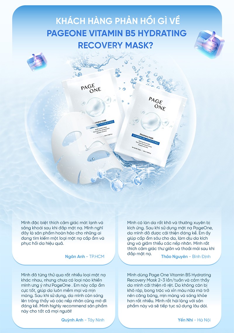 Mặt nạ B5 của Page One là một sản phẩm đáng mua để trải nghiệm