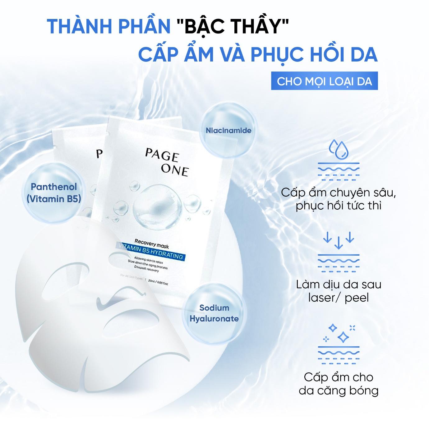 Mặt nạ Recovery Mask Vitamin B5 Hydrating có khả năng chăm da vượt bật