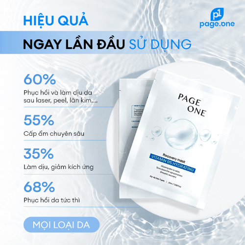 Review mặt nạ PageOne Recovery Mask Vitamin B5 Hydrating có hiệu quả không? - 3