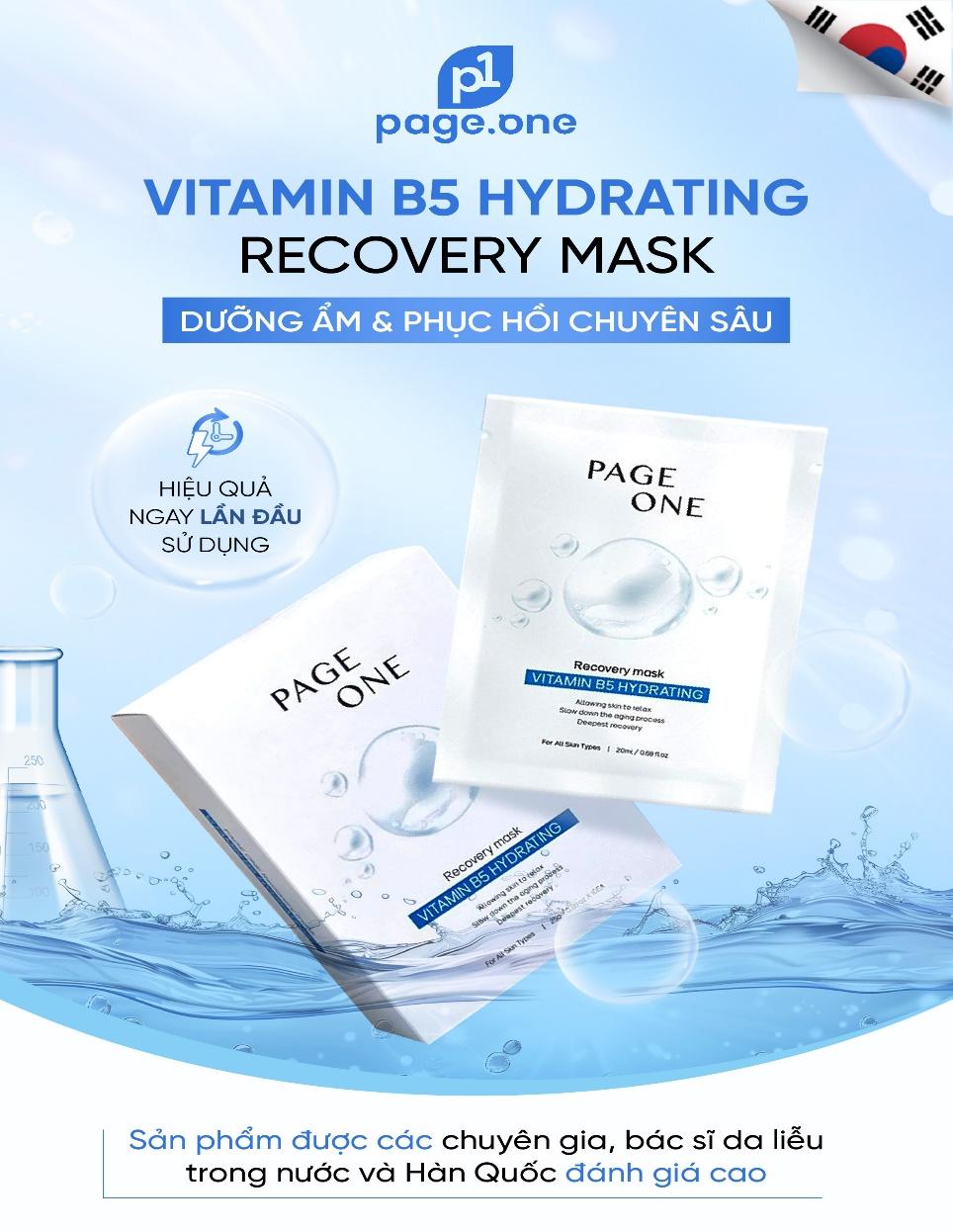 Review mặt nạ PageOne Recovery Mask Vitamin B5 Hydrating có hiệu quả không? - 1