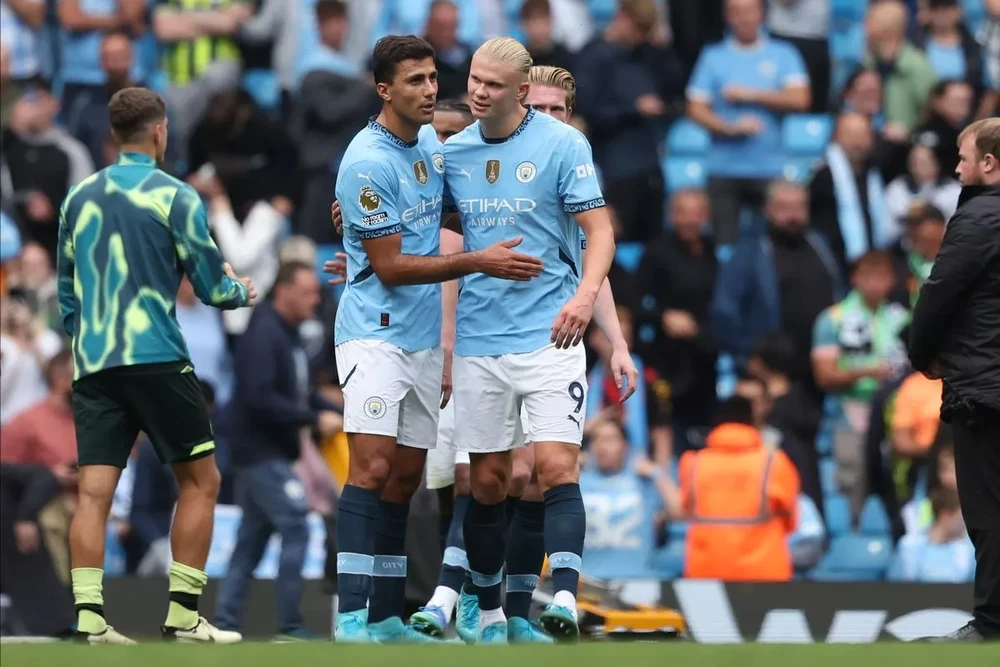 Man City có đội hình đắt giá nhất Premier League. ẢNH: GETTY