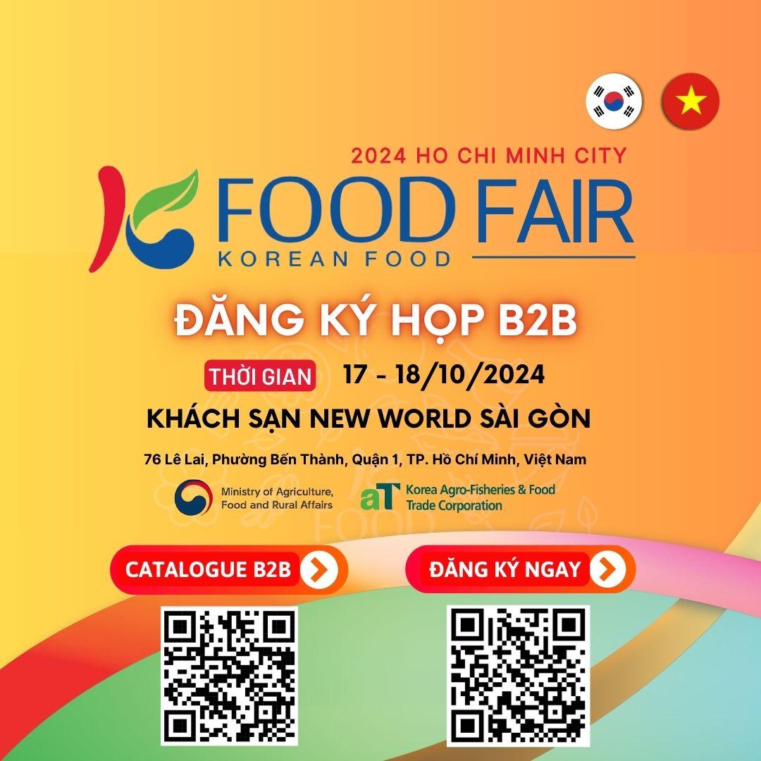 K-FOOD FAIR 2024: Bùng nổ cơ hội kinh doanh nhập khẩu thực phẩm từ hơn 40 thương hiệu hàng đầu Hàn Quốc - 1