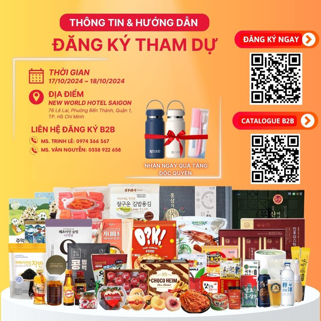 K-FOOD FAIR 2024: Bùng nổ cơ hội kinh doanh nhập khẩu thực phẩm từ hơn 40 thương hiệu hàng đầu Hàn Quốc - 3