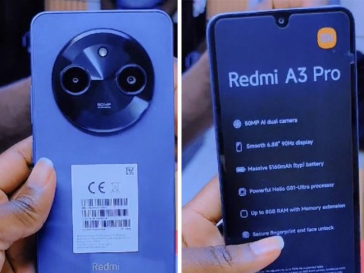 Redmi A3 Pro bất ngờ lộ diện với màn hình lớn ấn tượng, giá chưa đến 3 triệu đồng