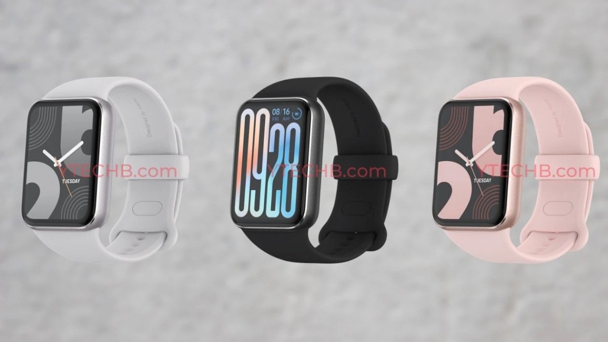 Hình ảnh render cho thấy thiết kế mới của Xiaomi Smart Band 9 Pro.