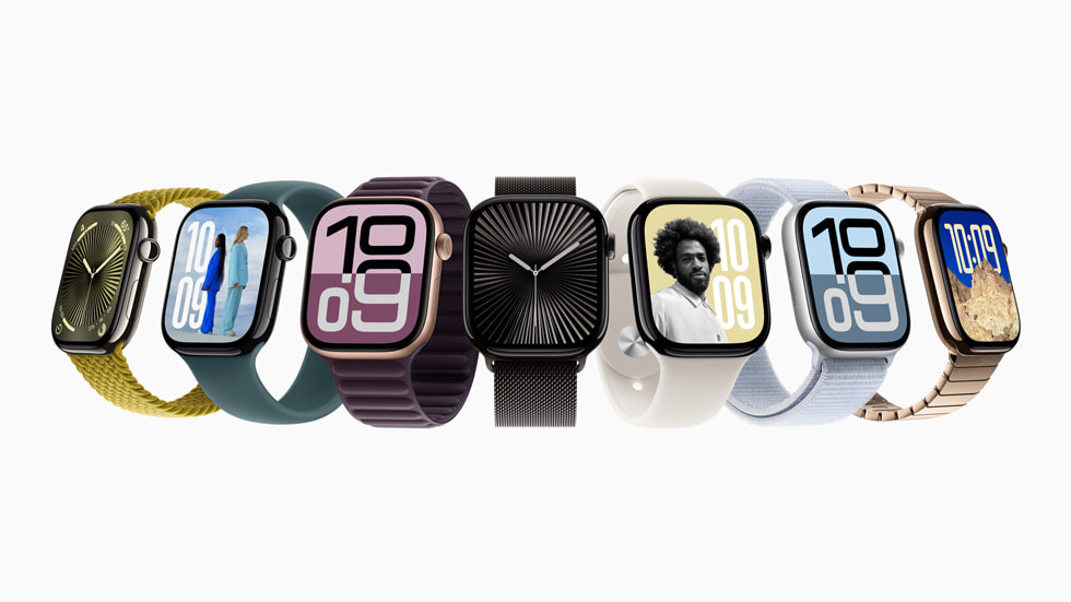 Apple Watch S10 có 2 chất liệu viền nhôm và titan, mỗi chất liệu có 3 lựa chọn màu sắc tuyệt đẹp đem lại lựa chọn đa dạng cho người dùng