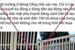 Giáo dục - du học - Công an xác minh thông tin nhà trường ‘dằn mặt’ phụ huynh bằng cách bắt học sinh dọn vệ sinh đến tối