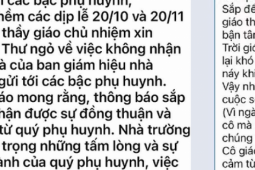 Giáo dục - du học - Phụ huynh cảm động khi nhận tin nhắn không nhận quà 20/10, 20/11 của thầy cô giáo