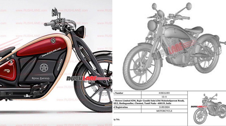 Dự kiến thiết kế của mẫu xe điện mà Royal Enfield sắp trình làng (Ảnh: Rushlane).