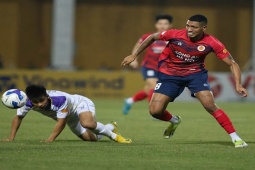 Video bóng đá Hà Nội - Công an Hà Nội: Tuấn Hải lập công phút 90+14 (V-League)