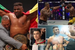 "Quái thú" Ngannou hạ "Người khổng lồ" 2m03, giành đai vô địch hạng nặng