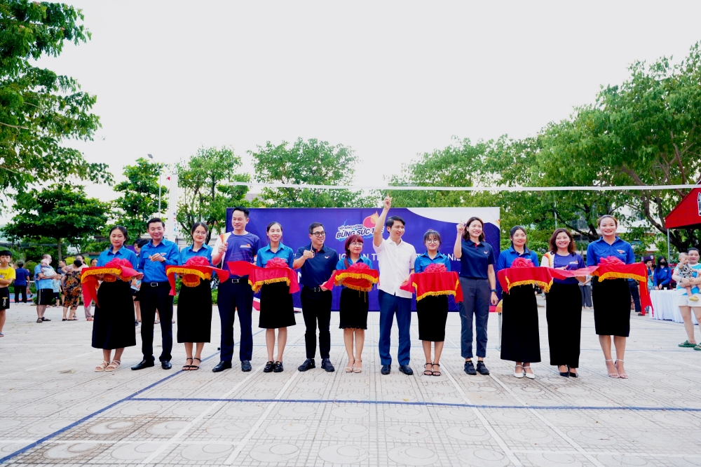 Lễ khánh thành Công trình "Không gian thể thao thanh niên - Tiếp năng lượng, bừng sức trẻ" do TCP Việt Nam phối hợp cùng Trung ương Hội LHTN Việt Nam và Trung tâm Tình nguyện Quốc gia phối hợp triển khai tại Đà Nẵng.