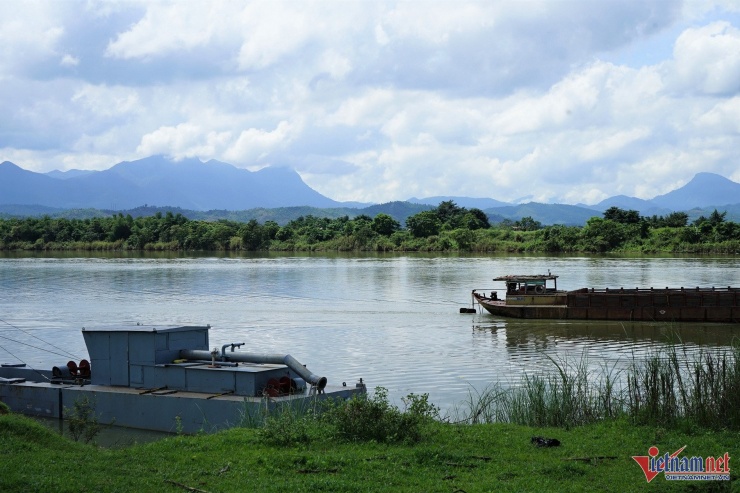 Vị trí khu vực mỏ cát ĐB2B ở xã Điện Thọ, thị xã Điện Bàn. Ảnh: Hà Nam