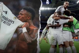 Real Madrid dè chừng hiệp 1 thót tim, Mbappe làm nền để Vinicius tỏa sáng (Clip 1 phút)