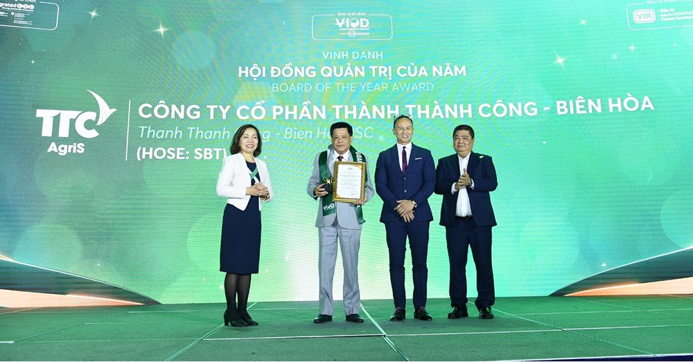 TTC AgriS được vinh danh Hội đồng quản trị của năm do Viện Thành viên Hội đồng Quản trị Việt Nam (VIOD) đánh giá