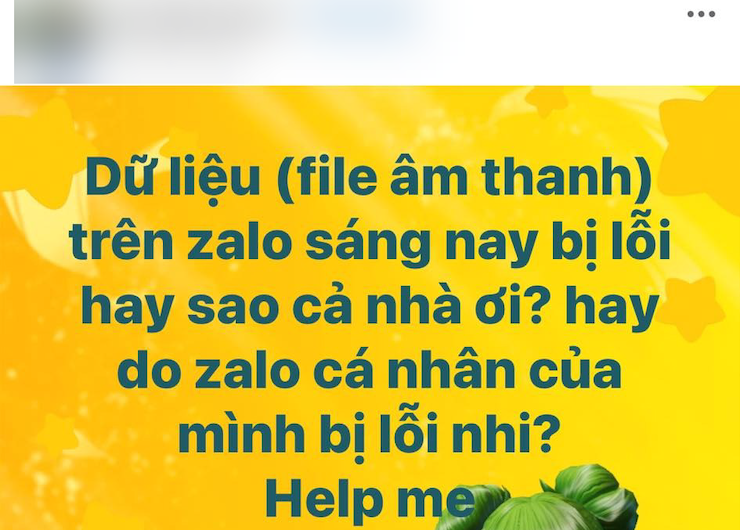 Người dùng Zalo thắc mắc lỗi hệ thống hay do thiết bị.