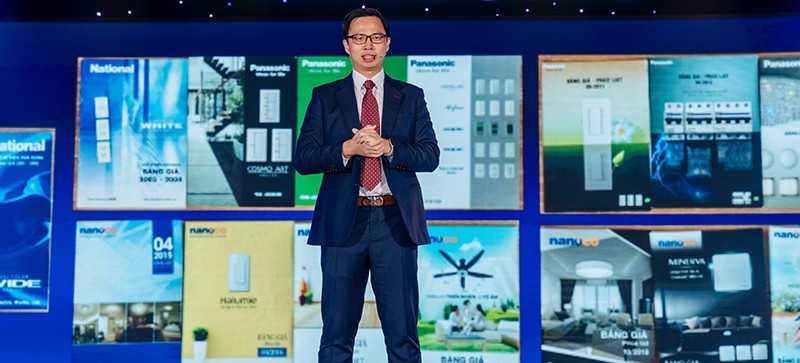 Anh Lương Lực Văn - Tổng giám đốc Nanoco- phát biểu tại sự kiện