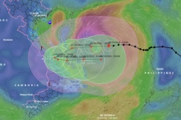 Bão Trà Mi mạnh lên cấp 11, miền Trung mưa dữ dội từ chiều tối nay