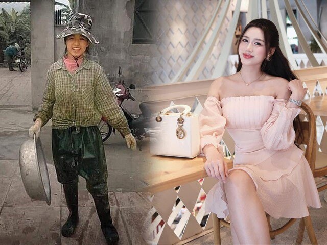 Hoa hậu cấy lúa ngày nào mặc đồ giản dị ra đồng, giờ quần là áo lượt khác xa ngày xưa
