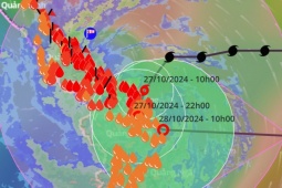 Tin tức trong ngày - Bão Trami sau khi đổ bộ Thừa Thiên Huế-Quảng Nam-Đà Nẵng lại vòng ra biển
