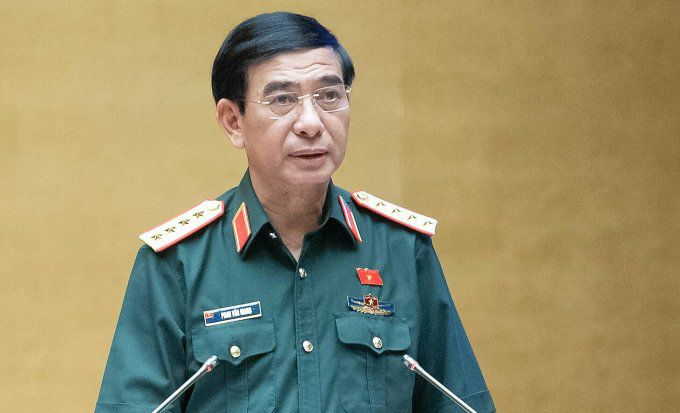 Đại tướng Phan Văn Giang, Bộ trưởng Quốc phòng. Ảnh: Media Quốc hội