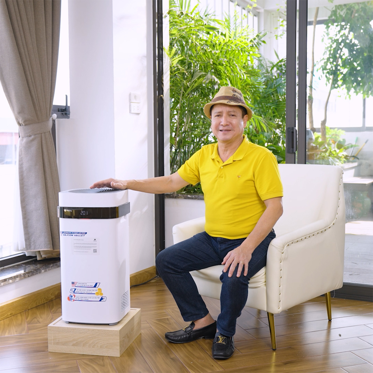 Nghệ sĩ Chí Trung lựa chọn máy lọc không khí Airdog cho gia đình 